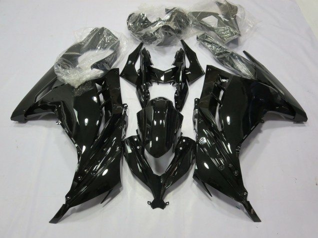2013-2018 Noir Brillant Ninja 300 Carénage 2013-2018 Noir Brillant Ninja 300 Carénage