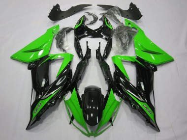 2013-2018 Noir Brillant Uni Vert ZX6R Carénage