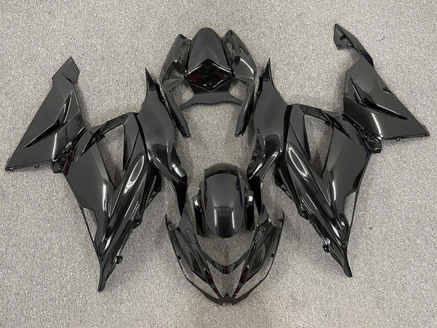 2013-2018 Noir Brillant Uni ZX6R Carénage 2013-2018 Noir Brillant Uni ZX6R Carénage