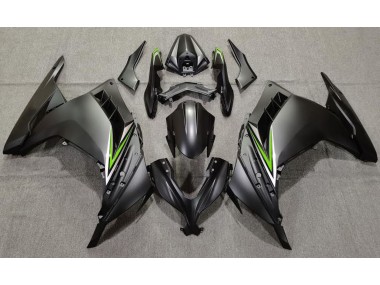 2013-2018 Noir Mat & Vert Ninja 300 Carénage