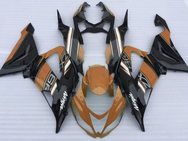 2013-2018 Orange Brillant & Noir ZX6R Carénage