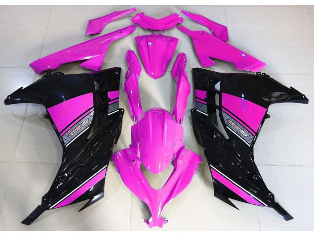 2013-2018 Rose Vif & Noir Ninja 300 Carénage 2013-2018 Rose Vif & Noir Ninja 300 Carénage