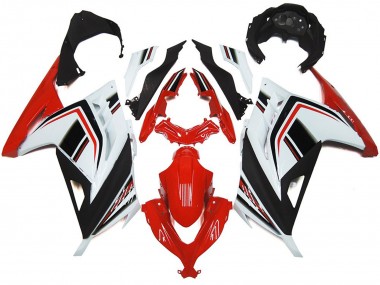 2013-2018 Rouge Blanc & Noir Brillant Ninja 300 Carénage