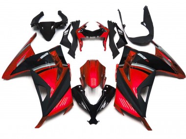 2013-2018 Rouge Brillant Ninja 300 Carénage