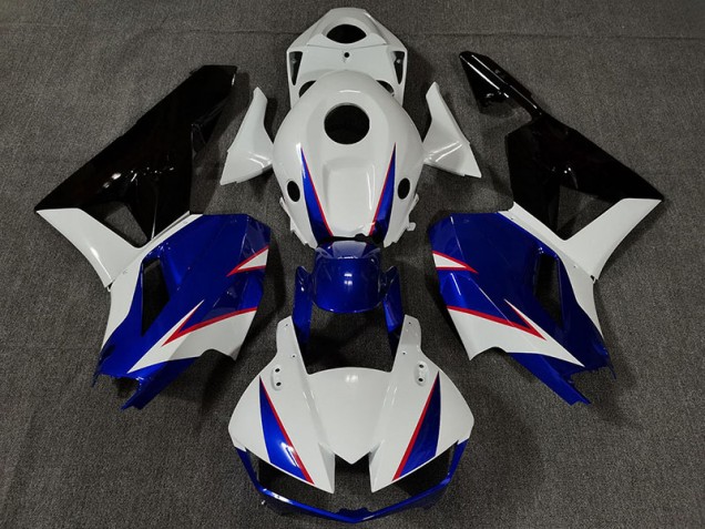 2013-2023 Blanc Brillant & Bleu Profond CBR600RR Carénage 2013-2023 Blanc Brillant & Bleu Profond CBR600RR Carénage
