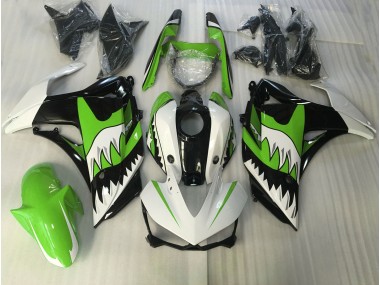 2015-2018 Requin Vert Lime & Blanc R3 Carénage