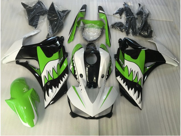 2015-2018 Requin Vert Lime & Blanc R3 Carénage