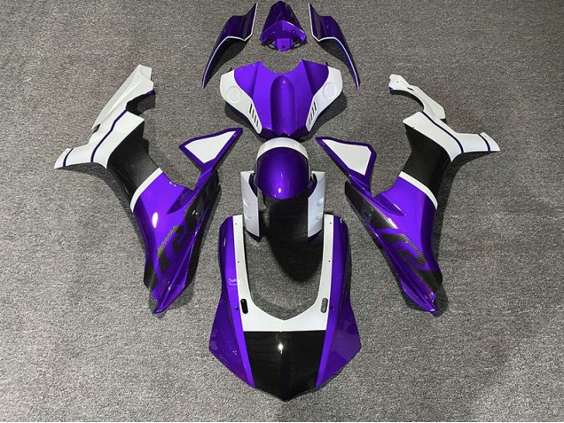 2015-2019 Accents Violets & Fibre De Carbone R1 Carénage 2015-2019 Accents Violets & Fibre De Carbone R1 Carénage