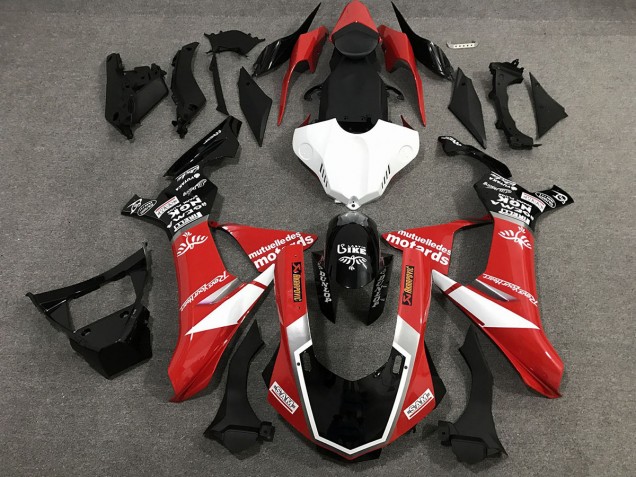2015-2019 Brillant De Style Personnalisé Rouge Noir & Blanc R1 Carénage 2015-2019 Brillant De Style Personnalisé Rouge Noir & Blanc R1 Carénage