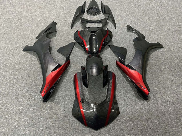 2015-2019 Fibre De Carbone Style & Rouge R1 Carénage 2015-2019 Fibre De Carbone Style & Rouge R1 Carénage
