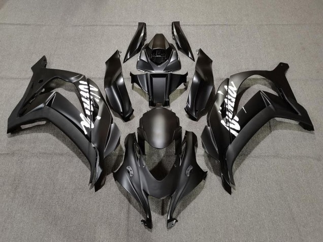 2016-2019 Noir Mat Avec Blanc ZX10R Carénage 2016-2019 Noir Mat Avec Blanc ZX10R Carénage