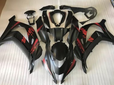 2016-2019 Noir Satiné & Rouge ZX10R Carénage