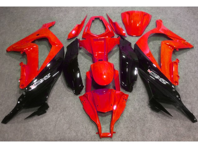 2016-2019 Rouge Brillant & Noir ZX10R Carénage 2016-2019 Rouge Brillant & Noir ZX10R Carénage