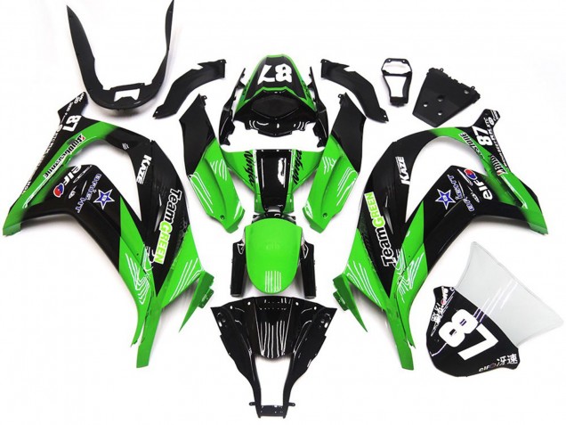 2016-2019 Vert & Noir ZX10R Carénage 2016-2019 Vert & Noir ZX10R Carénage