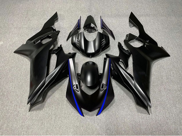 2017-2021 Accents De Noir Mat & De Bleu R6 Carénage 2017-2021 Accents De Noir Mat & De Bleu R6 Carénage