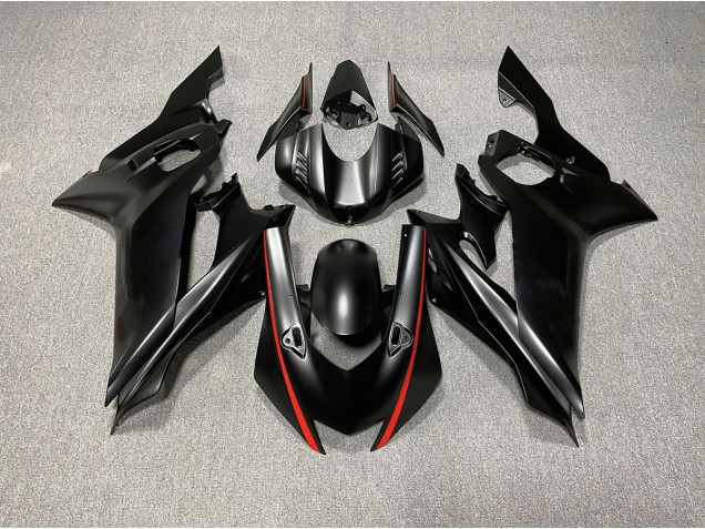 2017-2021 Accents De Noir Mat & De Rouge R6 Carénage 2017-2021 Accents De Noir Mat & De Rouge R6 Carénage