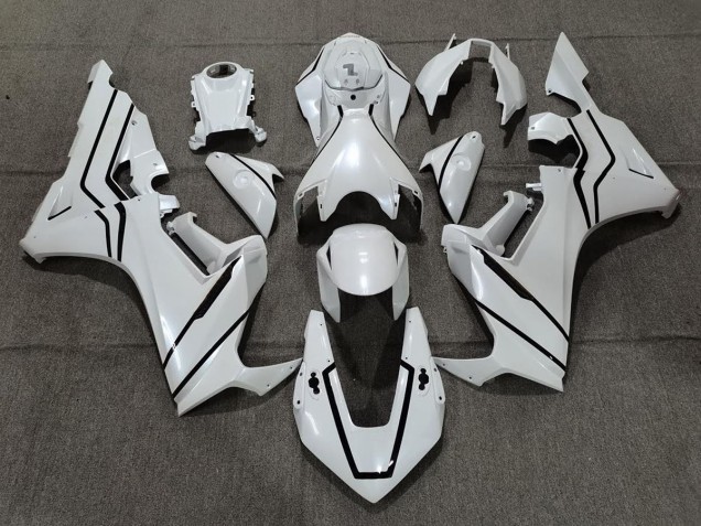 2017-2023 Doublure Blanc Nacré & Noir CBR1000RR Carénage 2017-2023 Doublure Blanc Nacré & Noir CBR1000RR Carénage