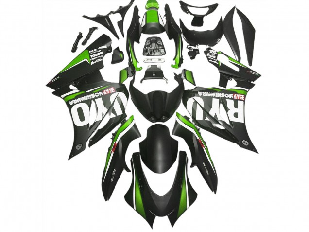 2017-2023 Noir Mat & Vert GSXR 1000 Carénage 2017-2023 Noir Mat & Vert GSXR 1000 Carénage