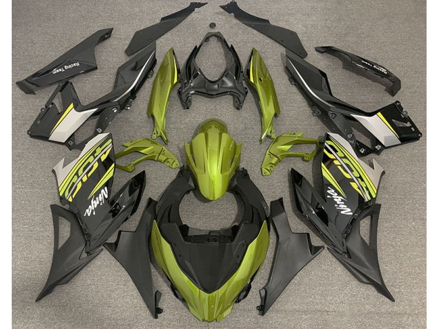 2018-2023 Jaune Liquide & Gris Ninja 400 Carénage 2018-2023 Jaune Liquide & Gris Ninja 400 Carénage