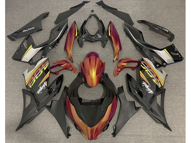 2018-2023 Orange Liquide & Gris Ninja 400 Carénage