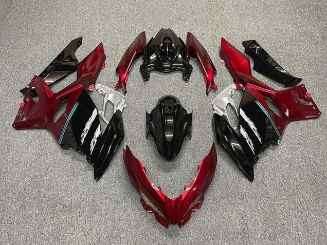 2018-2023 Rouge & Noir Ninja 400 Carénage 2018-2023 Rouge & Noir Ninja 400 Carénage
