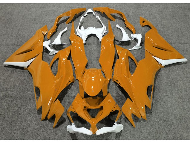2019-2023 Orange Brillant & Blanc ZX6R Carénage 2019-2023 Orange Brillant & Blanc ZX6R Carénage