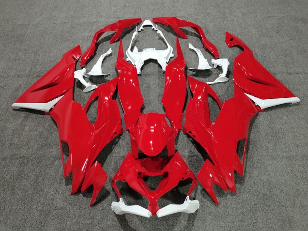 2019-2023 Rouge Avec Du Blanc ZX6R Carénage 2019-2023 Rouge Avec Du Blanc ZX6R Carénage