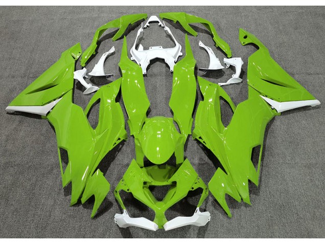 2019-2023 Vert Brillant & Blanc ZX6R Carénage 2019-2023 Vert Brillant & Blanc ZX6R Carénage