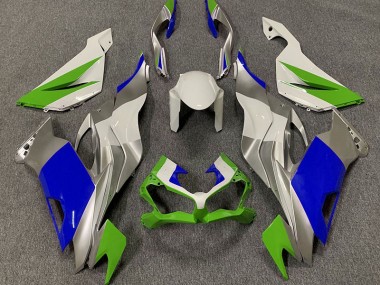 2019-2023 Vert Brillant Bleu & Argent ZX6R Carénage