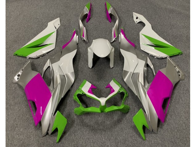 2019-2023 Vert Brillant Rose & Argent ZX6R Carénage 2019-2023 Vert Brillant Rose & Argent ZX6R Carénage