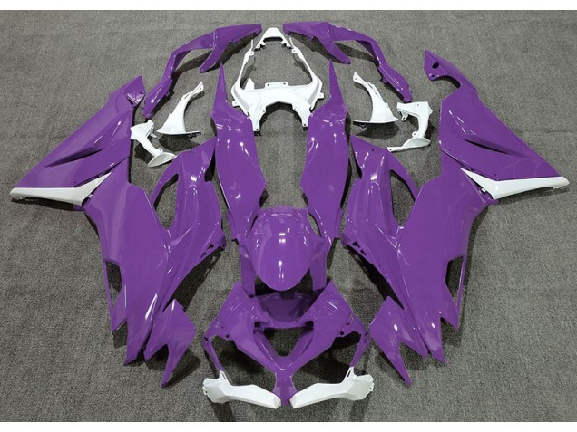 2019-2023 Violet Brillant & Blanc ZX6R Carénage 2019-2023 Violet Brillant & Blanc ZX6R Carénage